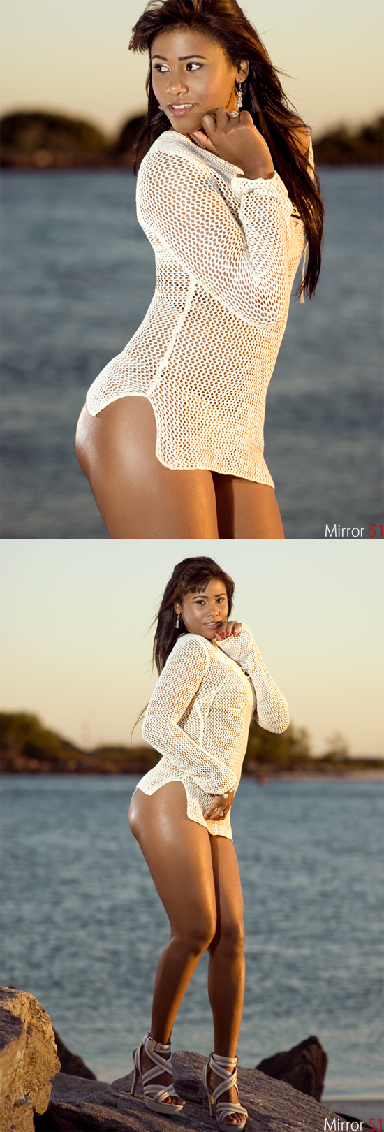 Female model photo shoot of Yessica German by Mirror51 in Far Rockaway Beach