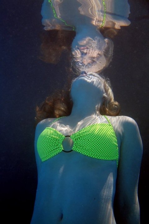 Female model photo shoot of Cheri N Dallas by Ken Myers Underwater