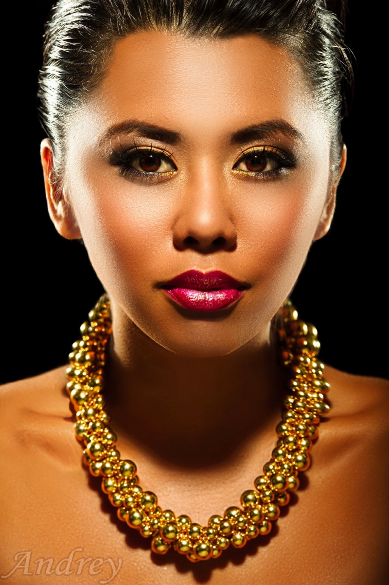 Female model photo shoot of Cherelle Marie by Andrey_S, makeup by Alice Makeup Artistry