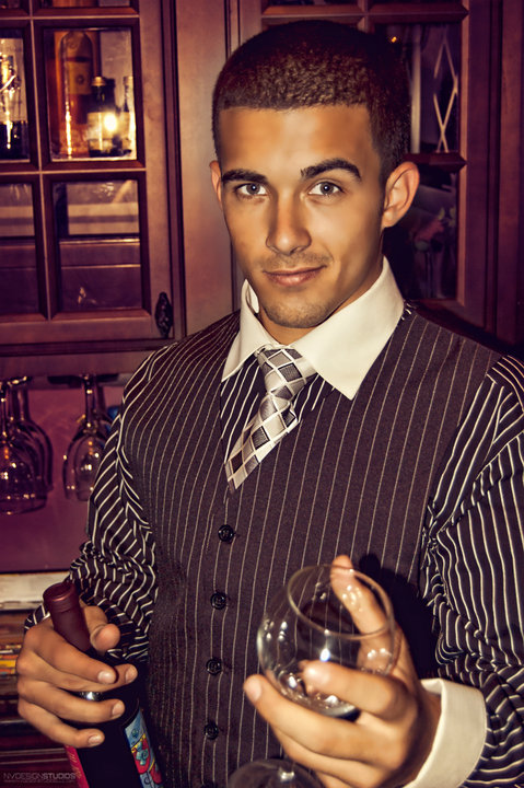 Male model photo shoot of ChrisGutierrez by Carlos E Perez in Wine Cellar