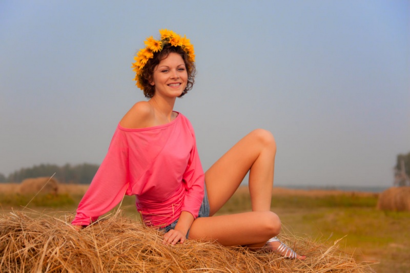 Female model photo shoot of Yana N in Russia