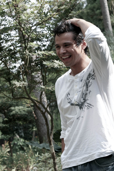 Male model photo shoot of Julian Nunez in Photo Shoots at Mercer Arboretum II