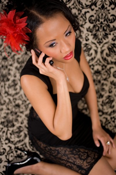 Female model photo shoot of Rose Jacqueline by DudeWithAcamera in Atlanta, Ga, makeup by PinUpGirl Cosmetics