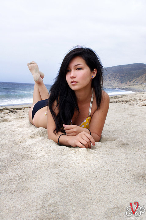 Female model photo shoot of Katharine Kimiko in Malibu