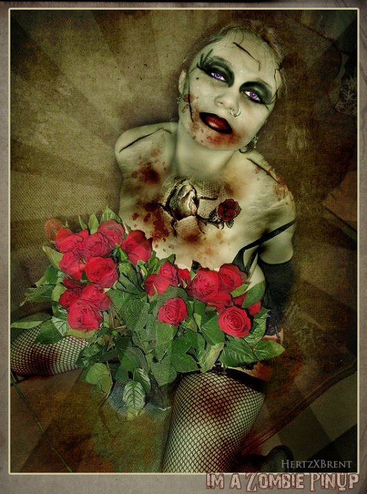Female model photo shoot of Vampire Dark Rose in Edmonton AB.