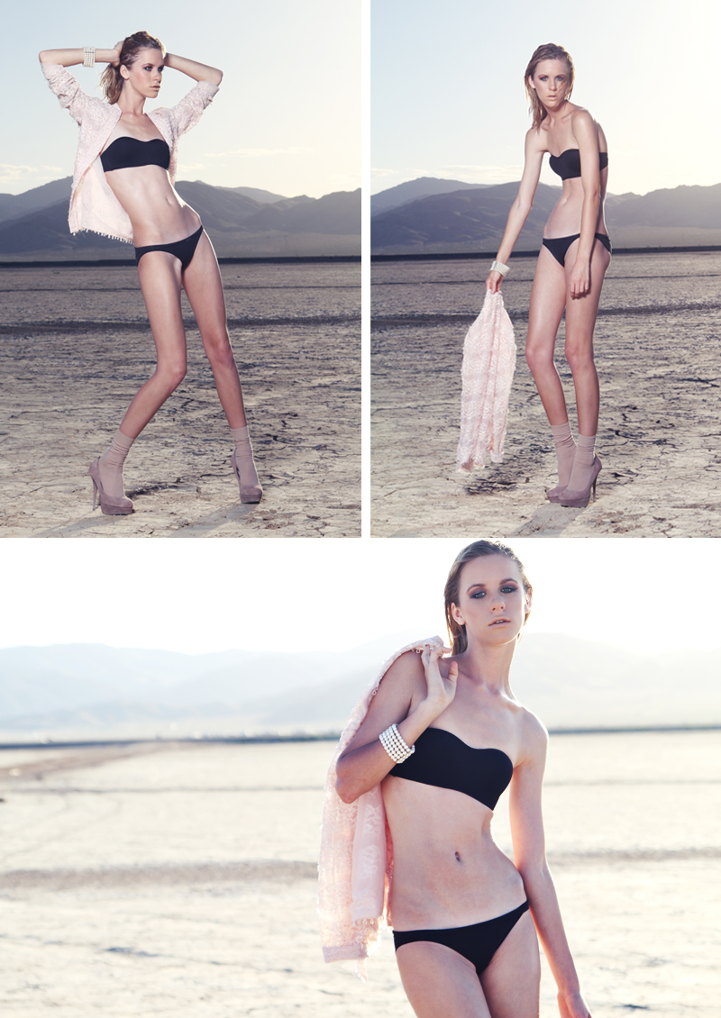 Female model photo shoot of Chanel Rene and Maslennikova Yuliya in Le Desert, hair styled by C R - H A I R, makeup by Desiree Foote
