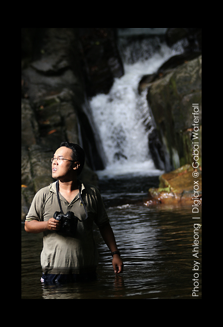 Male model photo shoot of Anthony Chew in Sungai Gabai Waterfalls, Malaysia.