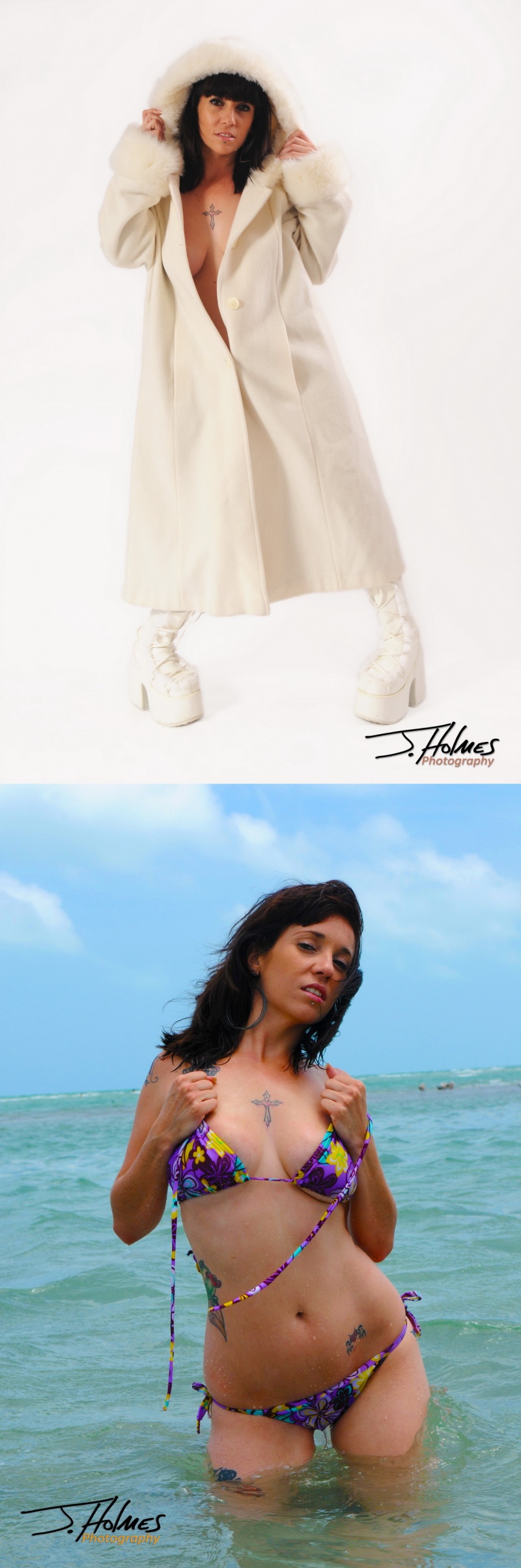 Male and Female model photo shoot of J Holmes Miami and Idania in Miami