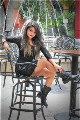 Female model photo shoot of Nicole Leon by Exquis in Hardrock Casino