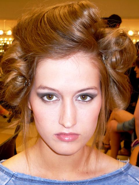 Female model photo shoot of Lacey Clampitt in LU Fashion Show