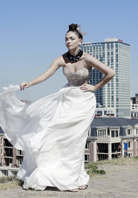 Female model photo shoot of Emily Alane in Inner Harbor, makeup by Aristocratic