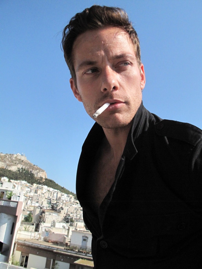 Male model photo shoot of Tanguy De Backer in Athens, Greece