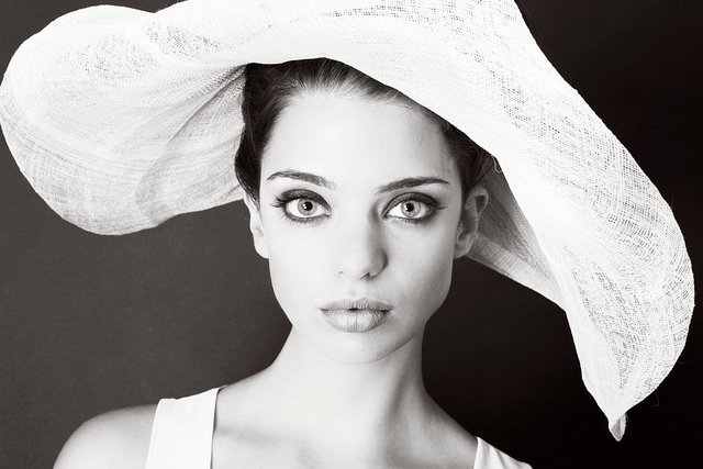 Female model photo shoot of Louisa Hawkins, makeup by Harasharris