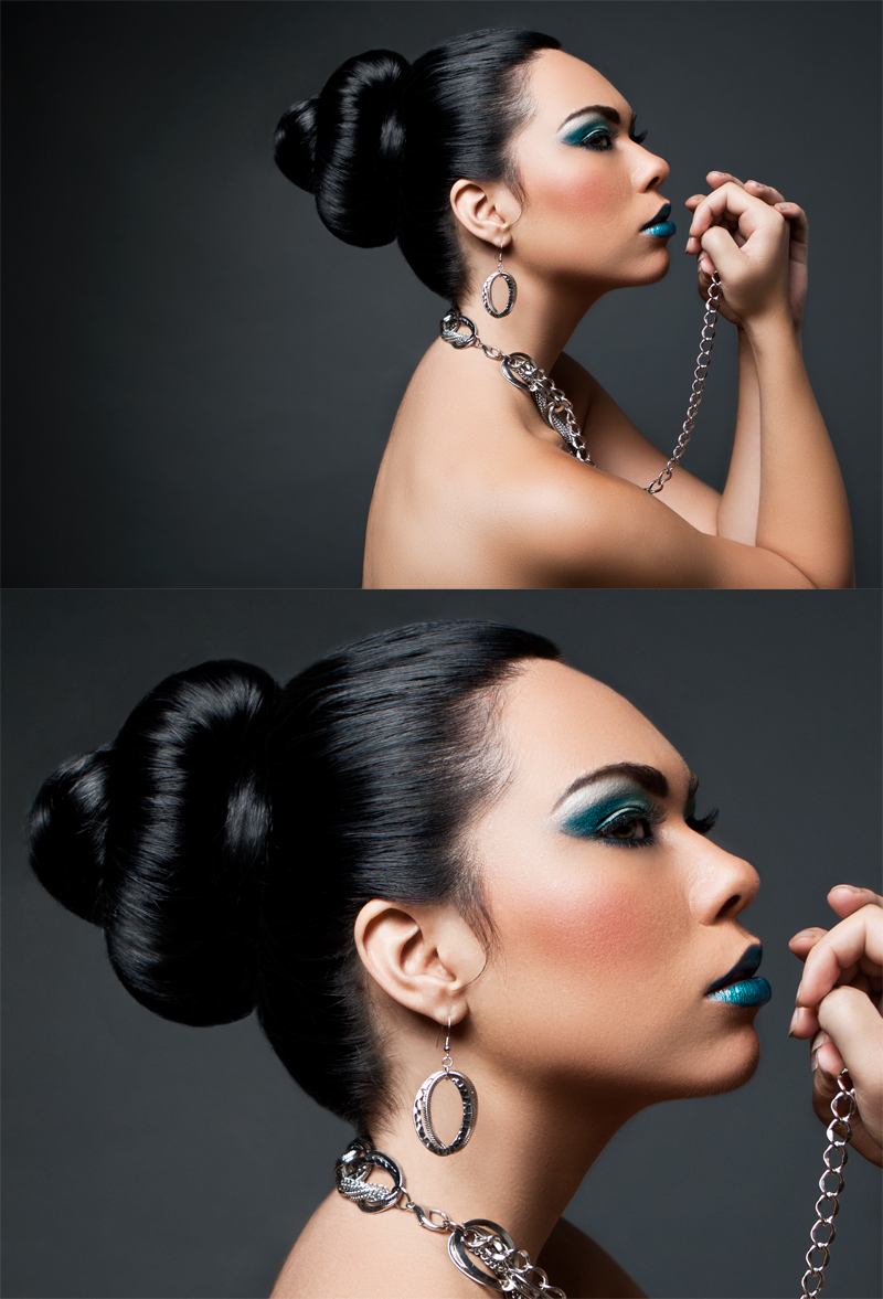 Female model photo shoot of ANA_Retouching and angelinaLee by CFK Photography, makeup by Tanisha-Faye