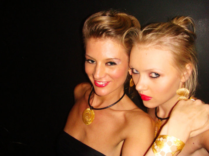 Female model photo shoot of Carmen Shine and Sarah-AnneLM in Hilton Park Lane - Whisky Mist