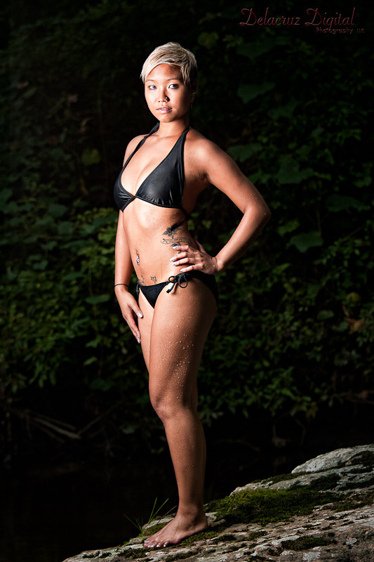Female model photo shoot of lilmizzunperfect89 by AharonD, makeup by Heather H MUA