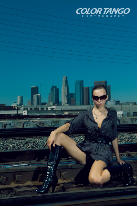Male and Female model photo shoot of color tango and syslik04 in Los Angeles