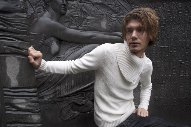 Male model photo shoot of Farrish and Yugi Nesterenko in Madison Square Park