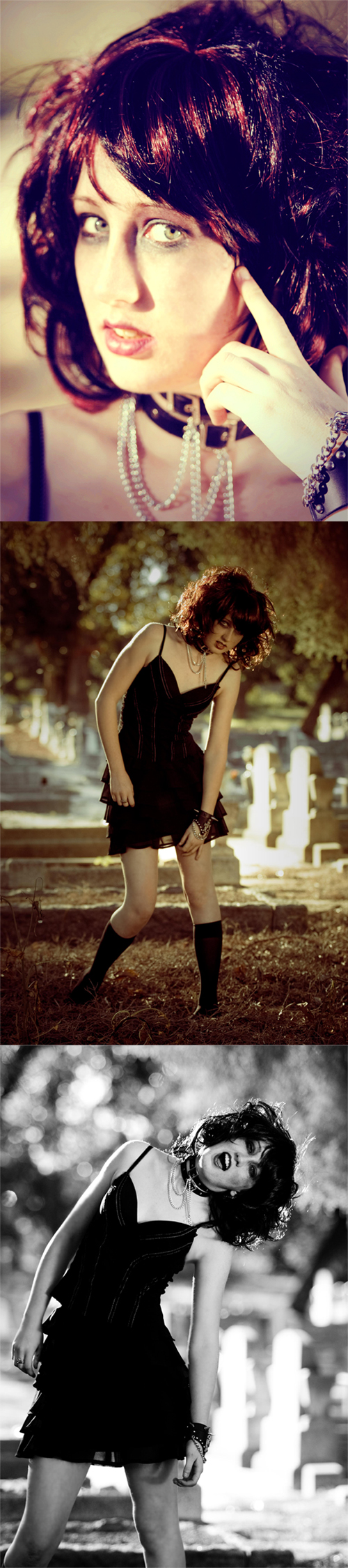 Female model photo shoot of RedSkittle by Manny T. in karrakatta cemetery