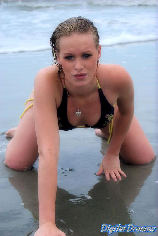 Female model photo shoot of Shizume Kuro in Oak Island Beach, NC