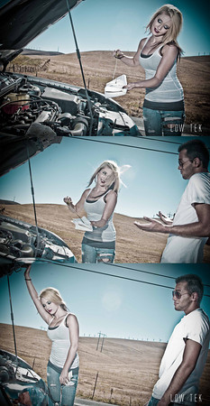 Female and Male model photo shoot of Kayla_Kemper and Knite24 by LowTekStudios in Old Altomont Pass