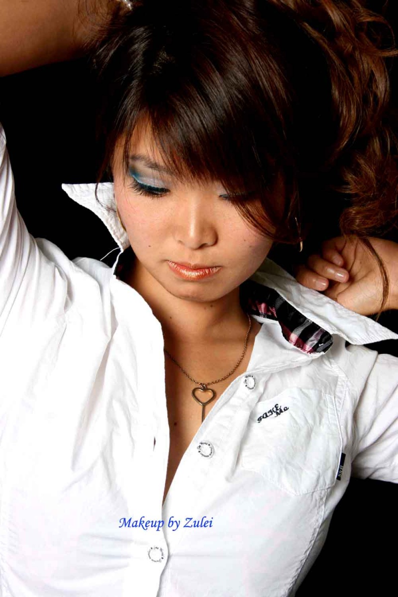 Female model photo shoot of Chiaki Kojima by Photos by David Z, makeup by MakeUp by Zulei