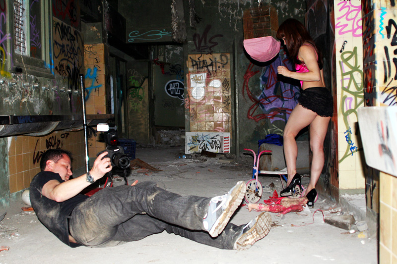 Male model photo shoot of Danny M - Model pix in Graffiti Warehouse