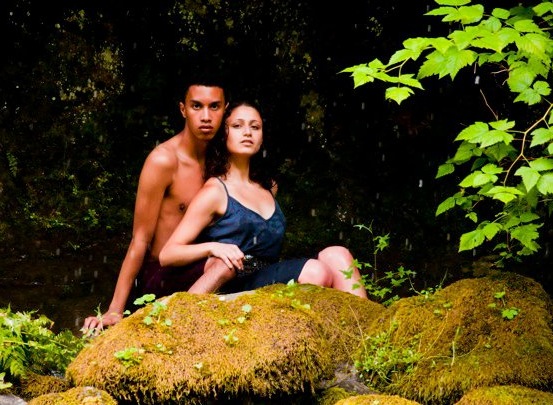 Female and Male model photo shoot of Sarah Priya and Tyler Andrew Jones