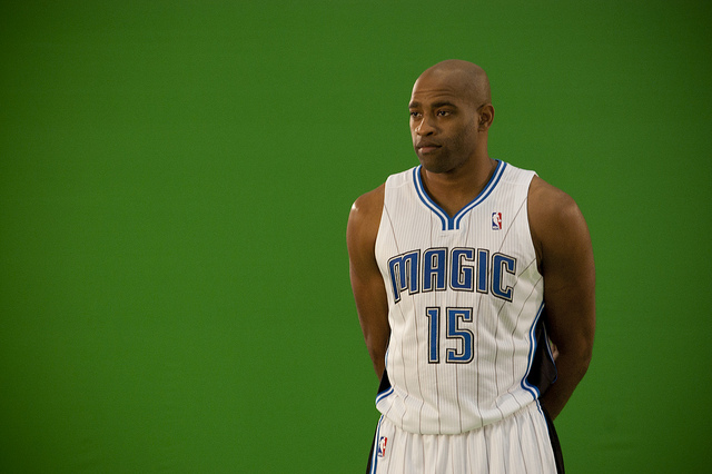 Male model photo shoot of Russell Griner in Amway Center, Media Day '10