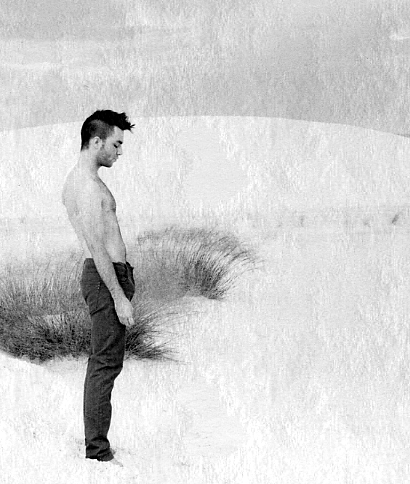 Male model photo shoot of Simon Spark by Christopher Singleton in White Sands, New Mexico