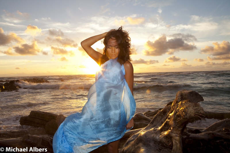 Female model photo shoot of _Chenoa_ by Albers Photography in Wailua, Kauai, Hawaii