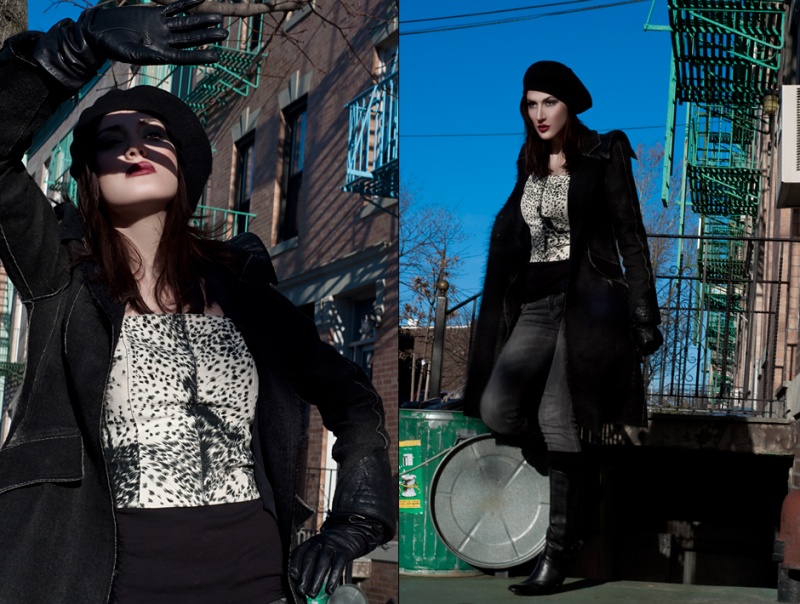 Female model photo shoot of Flor Mancha in NYC