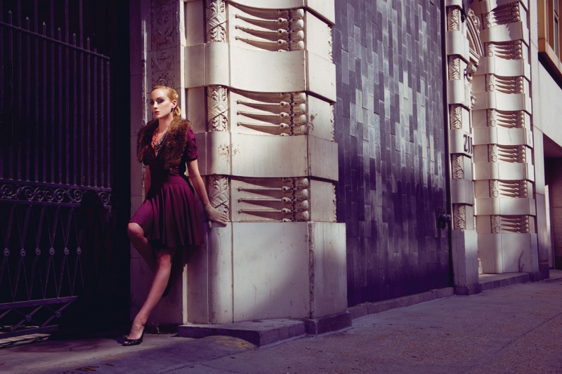 Female model photo shoot of Elsa Brodmann Wardrobe in Loa New Orleans
