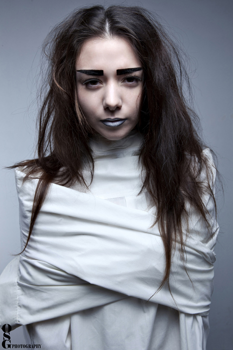 Female model photo shoot of Dani Hyde by Olivia Sari-Goerlach in Enmore, NSW, Australia, makeup by Jessica Fitz-Gerald
