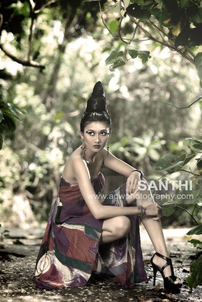 Female model photo shoot of santhi karimata in TFB
