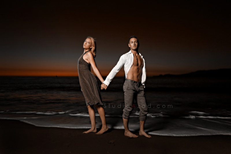 Male and Female model photo shoot of Azad Dhaliwal, Nina_Noir and Kevin Ashlee in San Francisco