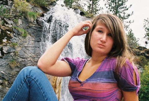 Male and Female model photo shoot of John Lafferty and Bekkah Anne in waterfalls park in Spokane,Wa.