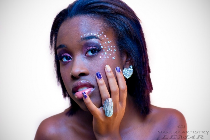 Female model photo shoot of Dionna Thomas by CPLemar - Photographer, makeup by KCJ Makeup Artistry