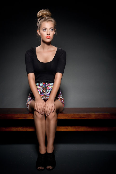 Female model photo shoot of Gabriella Raiti by Tope Photography in brisbane, makeup by Kathryn Rose MUA
