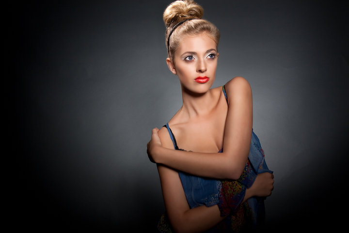 Female model photo shoot of Gabriella Raiti by Tope Photography, makeup by Kathryn Rose MUA