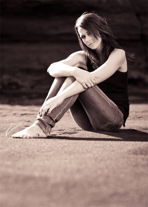 Female model photo shoot of Ragna Lind in Iceland 2010