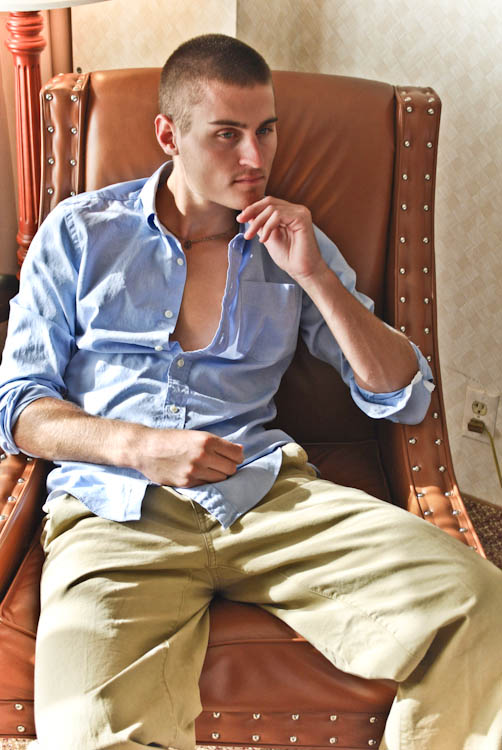 Male model photo shoot of Brandon James P by Preferred Studio