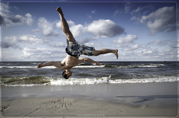 Male model photo shoot of phototrickz in Beach