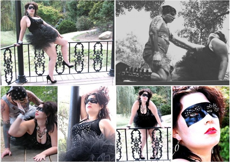 Female and Male model photo shoot of SeeMarie Imagery, Rocky Doll and Corina Copious in Cincinnati, Ohio