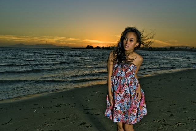 Female model photo shoot of kaylamay by JamesMancusi in Crowne Memorial Beach