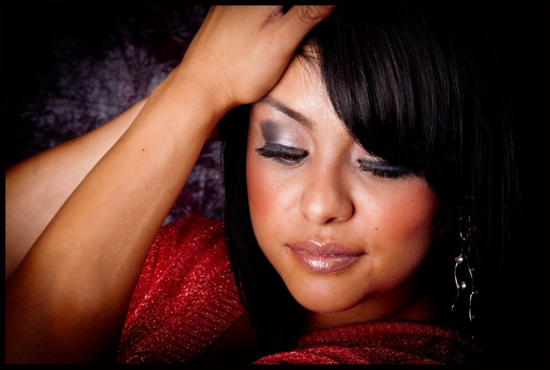Female model photo shoot of Hair and Make Up by Val by Cattura Photography