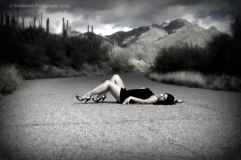 Female model photo shoot of Sunkissed Photography and Rette R in Sabino Canyon