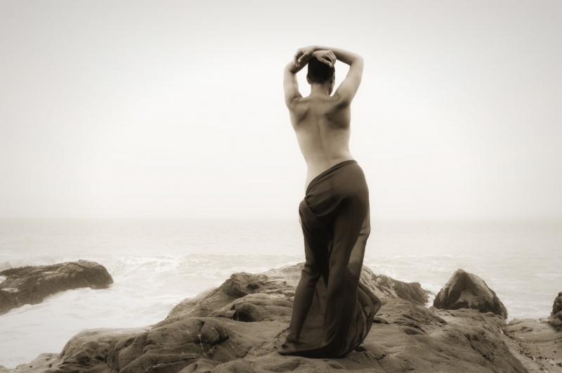 Female model photo shoot of Lury  by Julia Mehler in Baker Beach, San Francisco, CA