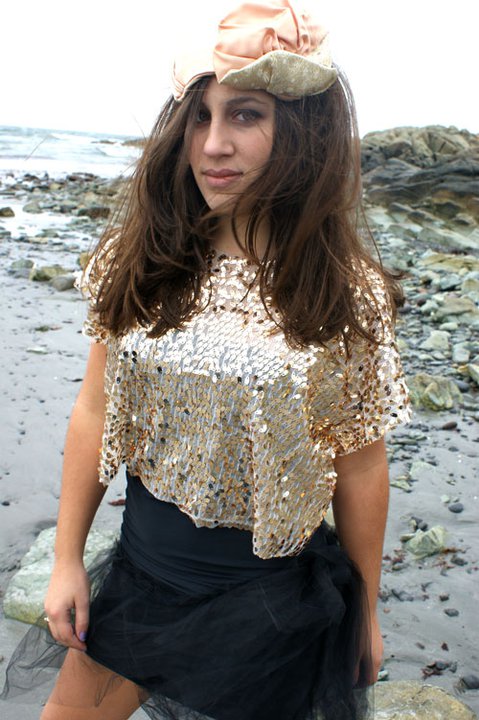 Female model photo shoot of Liz Wong Designs in Nantasket Beach, Hull, MA