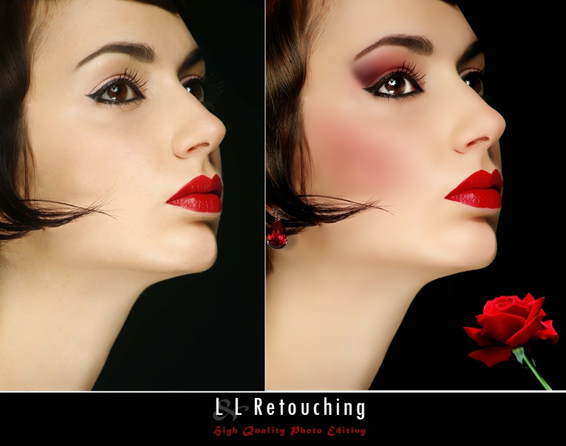 Female model photo shoot of LL Retouching